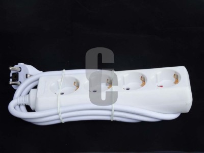 Разклонител 4гн. 1.5м. без копче                                                                                                                                                                                                                                                                            